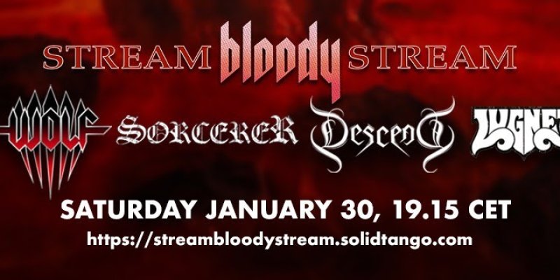 Wolf, Sorcerer, Descend and Lugnet streams concert in January