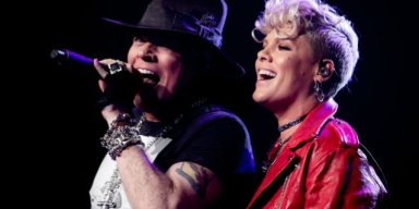 GUNS N' ROSES Joined By PINK On Stage At Madison Square Garden