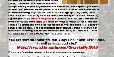 Pre-order the new Gravehuffer album 'Your Fault' on vinyl!
