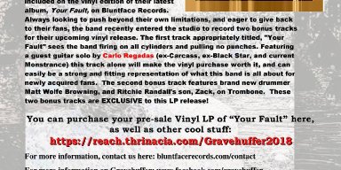 Pre-order the new Gravehuffer album 'Your Fault' on vinyl through Bluntface Records!