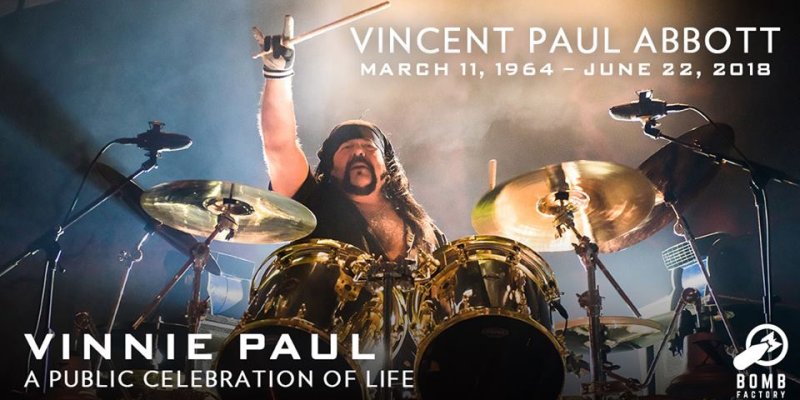  Public Memorial For VINNIE PAUL To Be Held In Dallas On Sunday 