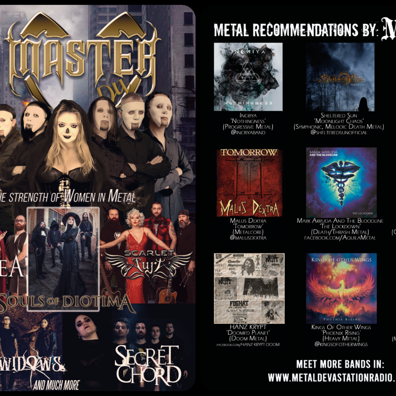 Incriya, Sheltered Sun, DROWNED, Malus Dextra, Mark Arruda And The Bloodline, Pillaging Villagers, HANZ KRYPT, Kings Of Other Wings, Hierarchy Featured at MTVIEW Magazine!
