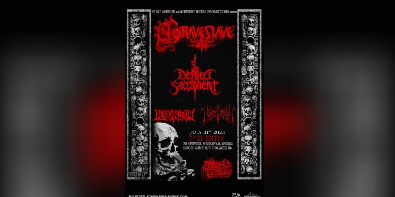 Midwest Metal Promotions Presents an Explosive Show at First Avenue in Minneapolis on July 31st