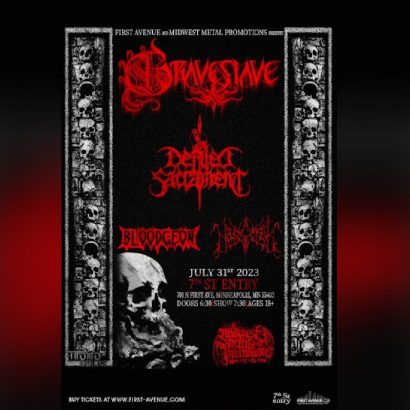 Midwest Metal Promotions Presents an Explosive Show at First Avenue in Minneapolis on July 31st