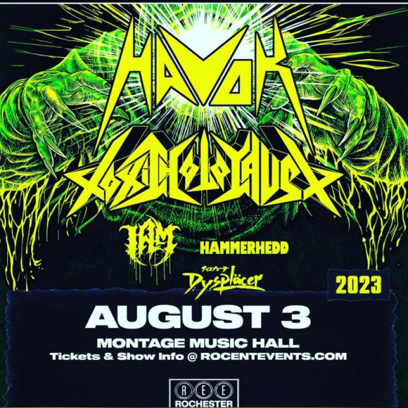 Dyspläcer To Join Havok, Toxic Holocaust, I Am, and Hammerhedd In Rochester August 3rd, 2023! 