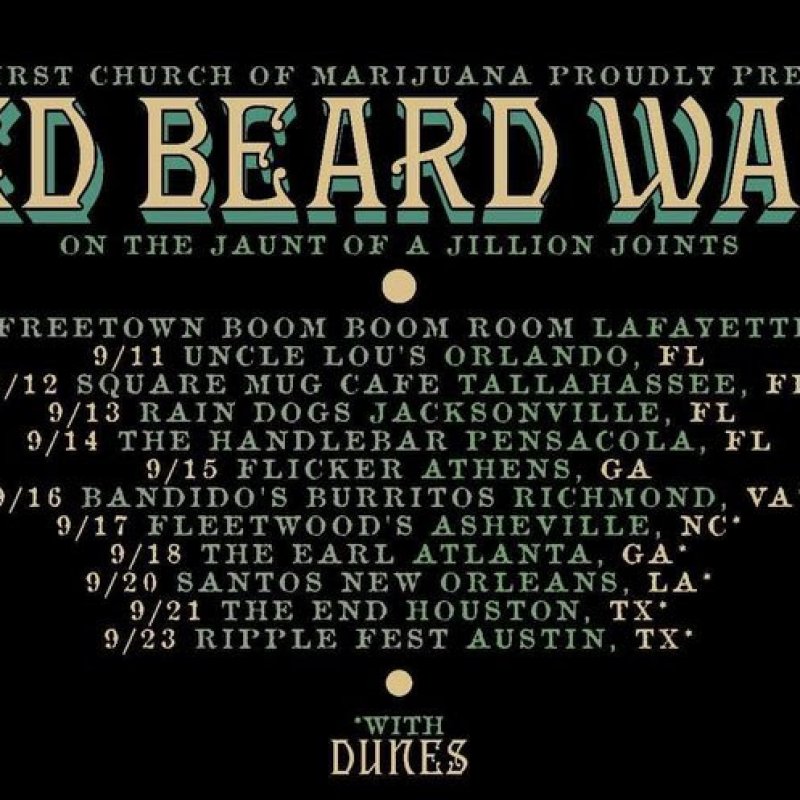 This September RED BEARD WALL hit the road with Newcastles’ stoner band DUNES!