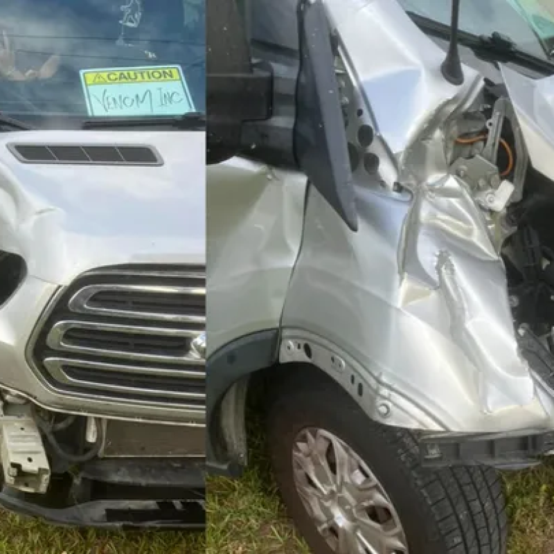 Venom Inc Van Wrecked In Collision With Mac Truck At 70mph!