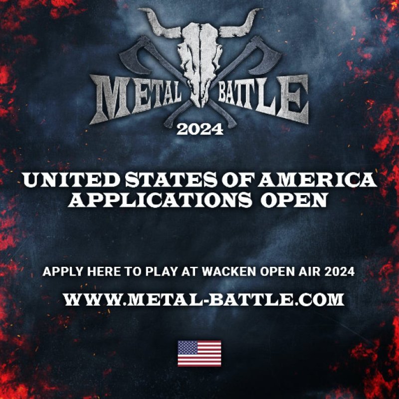 WACKEN METAL BATTLE USA Bands Submissions Now Open! One Band To Conquer Them All & Play Wacken Open Air 2024