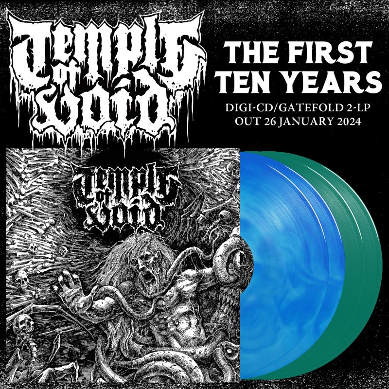 TEMPLE OF VOID’s “The First Ten Years” vinyl limited edition! Mandatory US Death/Doom Metal!