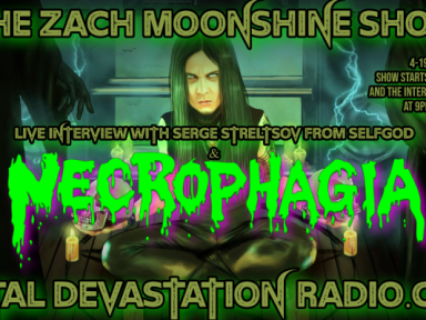 15,975 Metal Maniacs Worldwide Tuned in to The Zach Moonshine Show's Live Broadcast With Necrophagia!