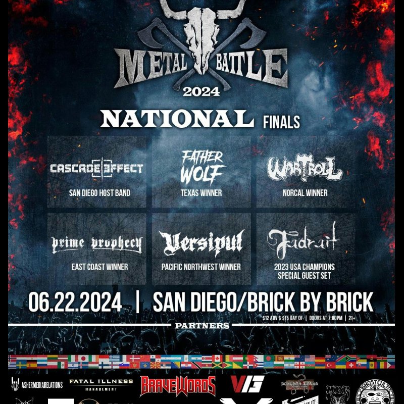 WACKEN METAL BATTLE USA 2024 National Final w/ Cascade Effect (San Diego), WarTroll (NorCal), Versipul (PNW), Prime Prophecy (East Coast), Father Wolf (Texas)