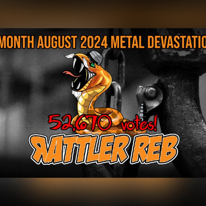 Rattler Reb Wins Battle of the Bands and Becomes Band of the Month on Metal Devastation Radio with a Massive 52,670 Votes!