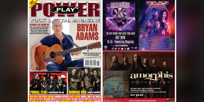 Skies Turn Black, Paula Teles, Lost Legacy, Rising Alma, and Suicide Puppets - Featured in UK’s Power Play Rock & Metal Magazine