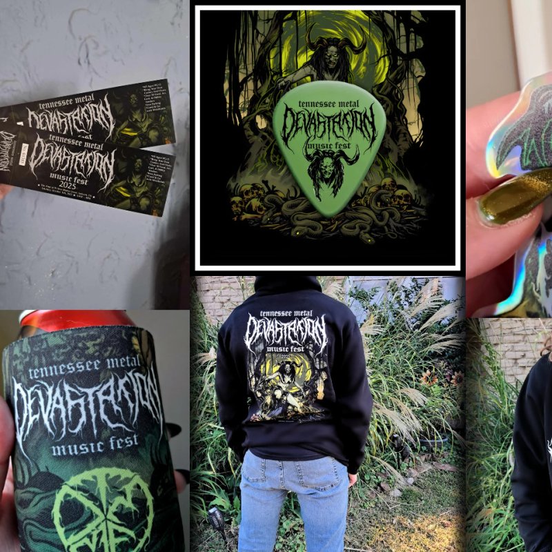 Own a Piece of Metal History — Limited Tennessee Metal Devastation Music Fest IV Merch Available Now