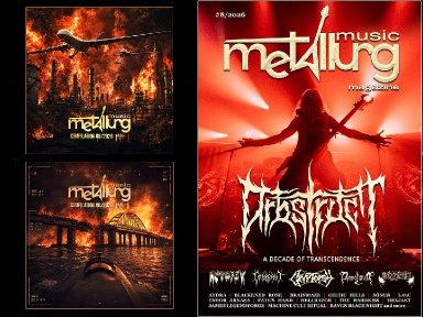 AYDRA, BLACKENED ROSE, CELTIC HILLS, ENBOR ARNASA, HELLRAZOR, HEXJAKT, JAMES LEGENDFORGE, MACHINE CULT RITUAL, S&Ouml;NUS, ELEMENT OF FATE, FIRST WORLD APPETITE, NOTHING SACRED, BLOOD OF ANGELS, BLOOD DESECRATION, JOHN FLY, BLEEDING ANTLERS, BRAINMAZE, PAINDEMIC, UNCLE HAUK, FLIGHT OF ODIN - Featured Metallurg Magazine No. 8 