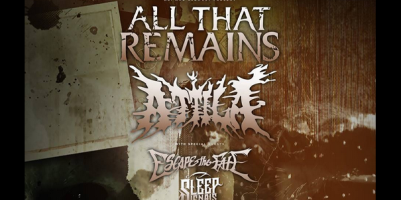 Sleep Signals On Tour with All That Remains, Attila, and Escape the Fate