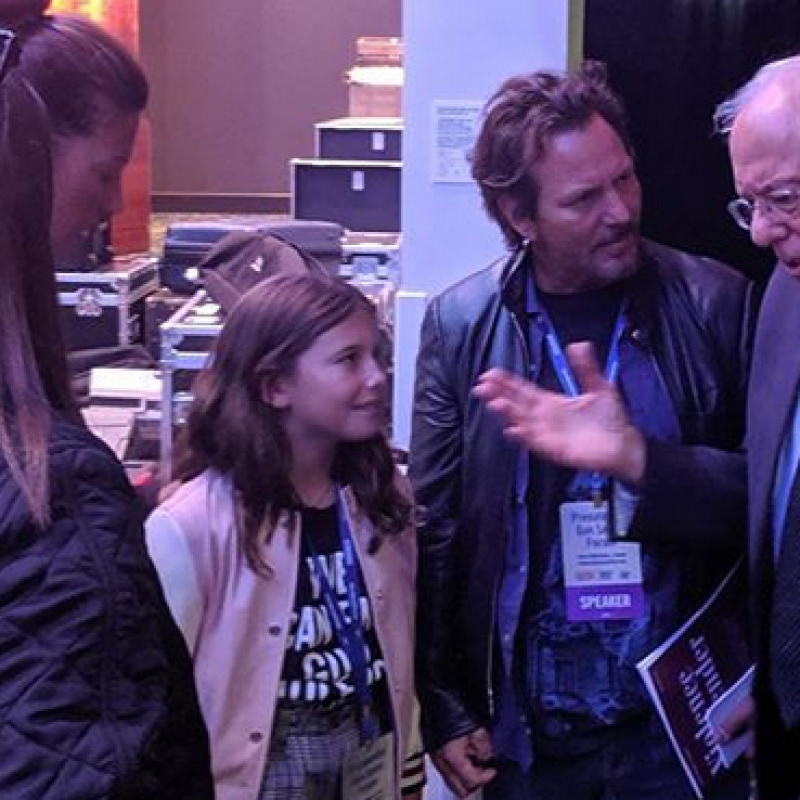 Eddie Vedder Meets With Bernie Sanders