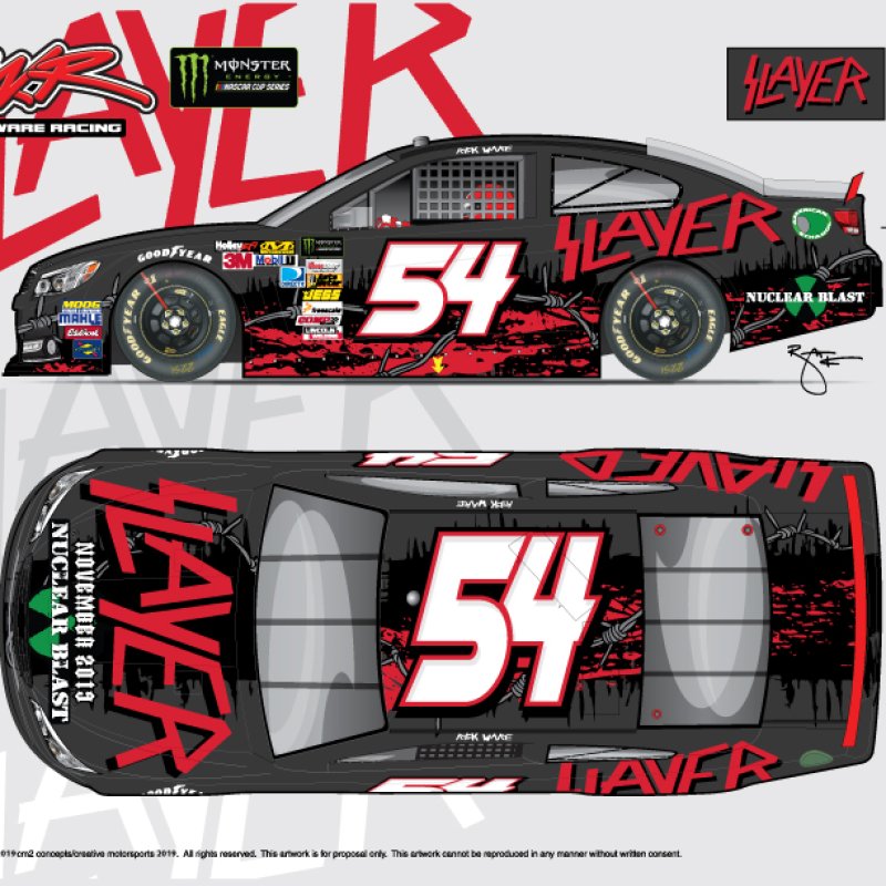Slayer, Joins Rick Ware Racing as Primary Sponsor on the No. 54 at Bristol Motor Speedway