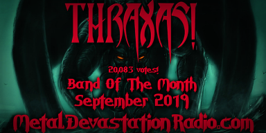 Thraxas! is Band Of The Month for September 2019 on MDR!