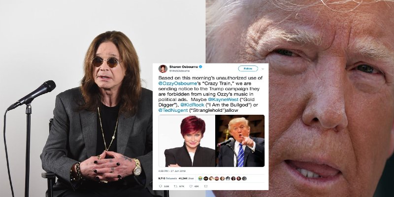 Ozzy Bans Trump From Using His Music & Gives Better Suggestions