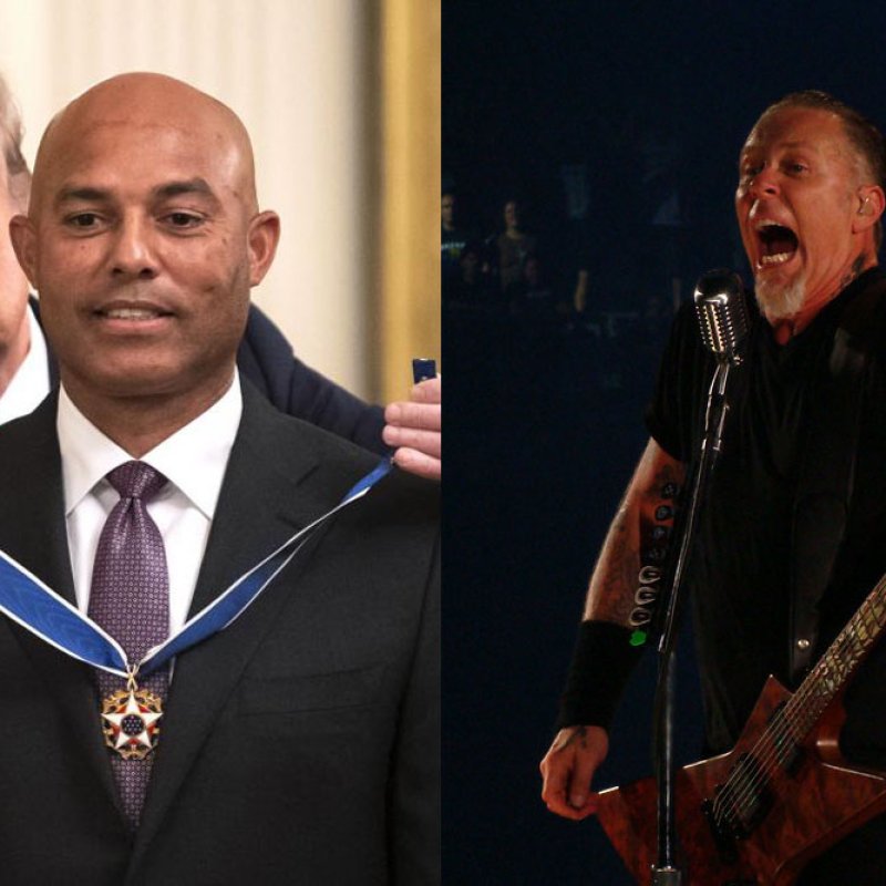 TRUMP Walks Out To METALLICA's 'Enter Sandman" At MARIANO RIVERA's 'Medal Of Freedom' Ceremony 