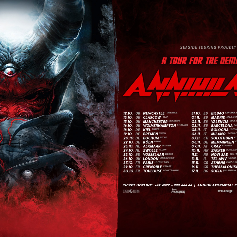 ANNIHILATOR/ ARCHER NATION EUROPEAN TOUR