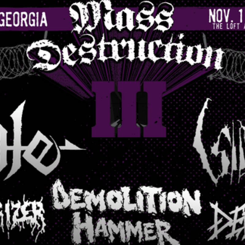 MASS DESTRUCTION METAL FEST III: Atlanta Extreme Metal Gathering Featuring Nile, Sigh, Demolition Hammer, Terrorizer, And More Draws Near; Valdrin And Morta Skuld Added To Lineup + Tickets On Sale Now