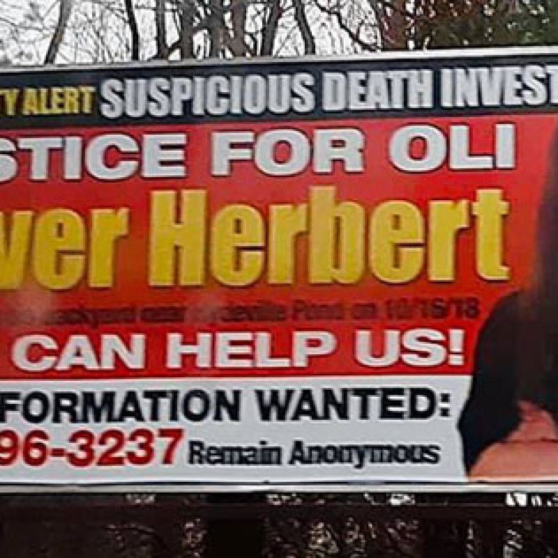 'Justice For Oli' billboard goes up in Connecticut