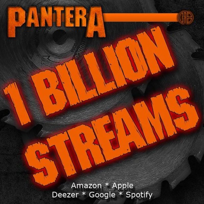  PANTERA Surpasses 1 Billion Streams 