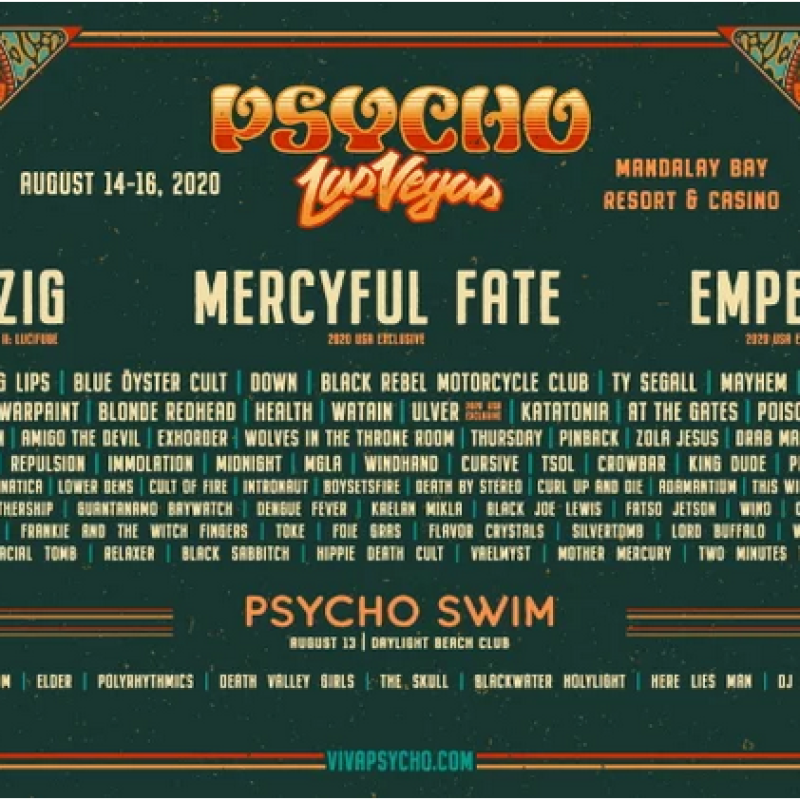 DANZIG, MERCYFUL FATE, EMPEROR Headline This Year's PSYCHO LAS VEGAS 