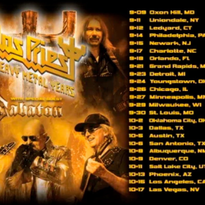 JUDAS PRIEST ANNOUNCES '50 HEAVY METAL YEARS' TOUR 2020