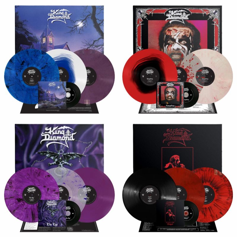  King Diamond: 'Conspiracy', 'Them', 'The Eye', 'In Concert 1987' CD & LP re-issues now available via Metal Blade Records 