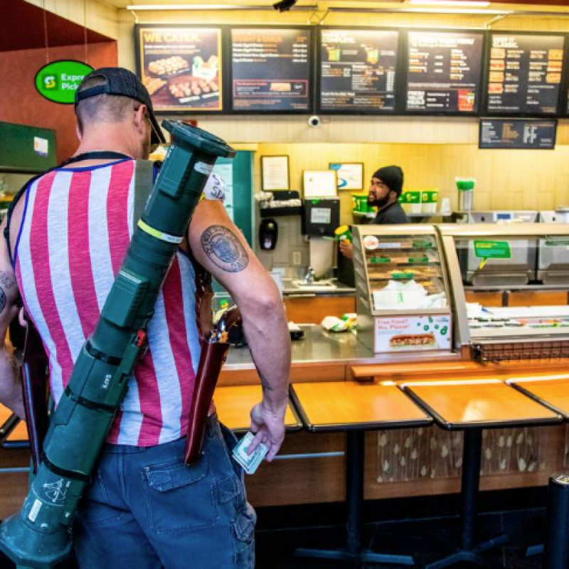 JOHN CORABI Reacts To Photos Of Armed Demonstrators At Sandwich Shop