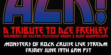 ACK! An All Star Tribute To Ace Frehley will take the stage on the Monsters Of Rock Cruise live feed