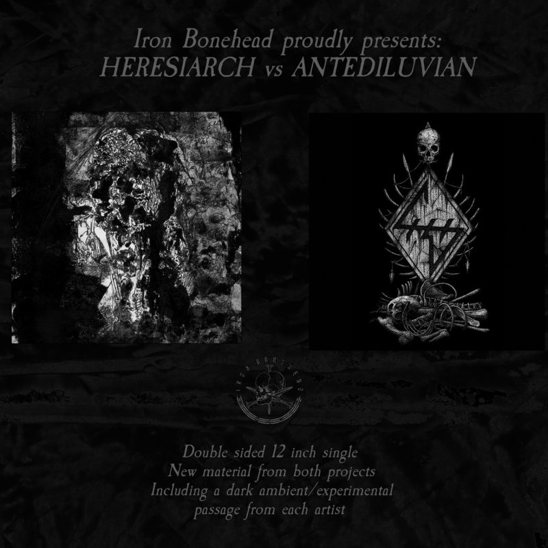 NoCleanSinging.com streams HERESIARCH / ANTEDILUVIAN split forthcoming from IRON BONEHEAD