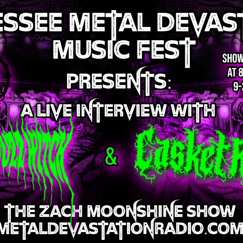 Temple Of The Fuzz Witch & Casket Robbery - Live Interview - Tennessee Metal Devastation Music Fest