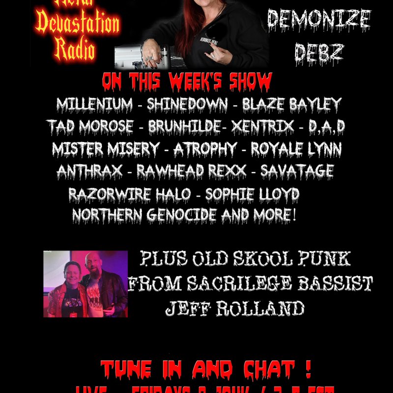 The Mistress's Pit with Demonize Debz featuring Jeff Rolland's Punk Hour 3-5est/8-10UK