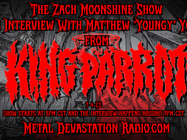 Matthew "Youngy" Young of KING PARROT Joins The Zach Moonshine Show for a Live Interview – Aussie Grind Thrash Maniacs Unleash “A Young Person’s Guide To” on Housecore!