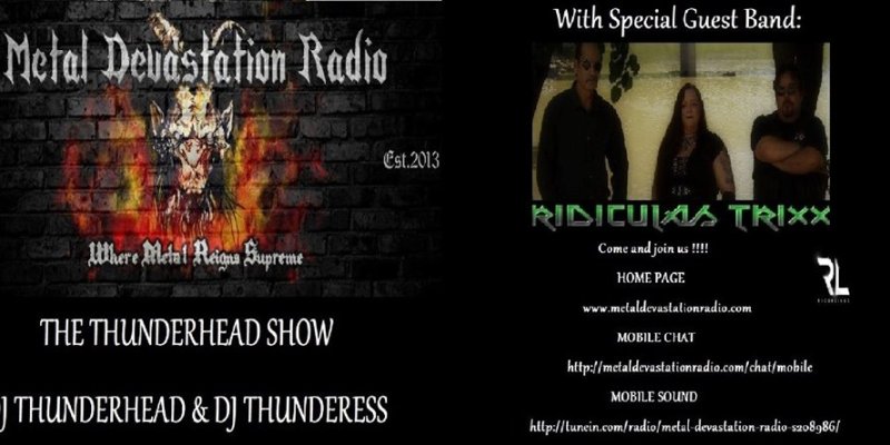 Featured Interview With Band Ridiculas Trixx on The Thunderhead show