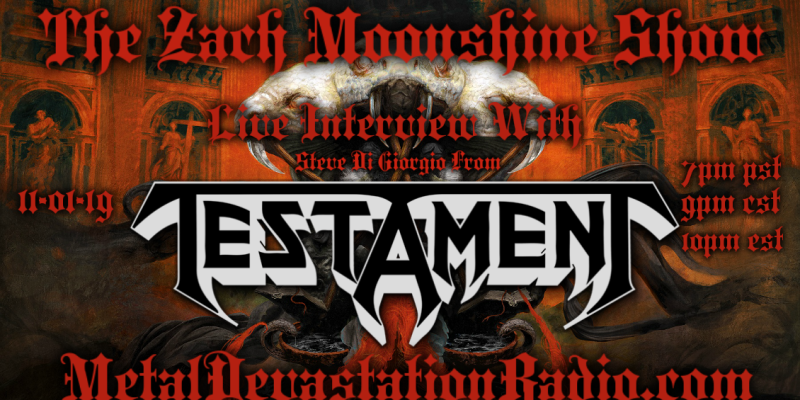 Testament - Live Interview - The Zach Moonshine Show