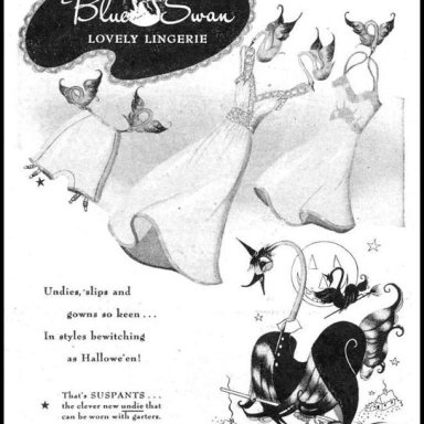 blue swan lingerie - in styles bewitching as hallowe'en