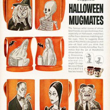 chas addams - halloween mugmates