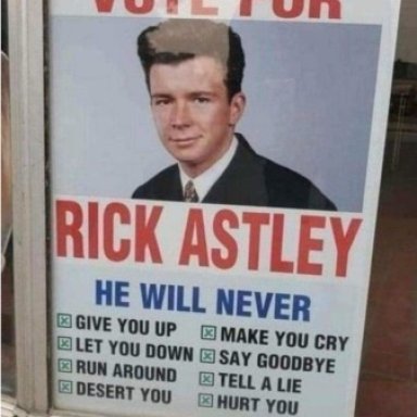 RickAstleyForPresident