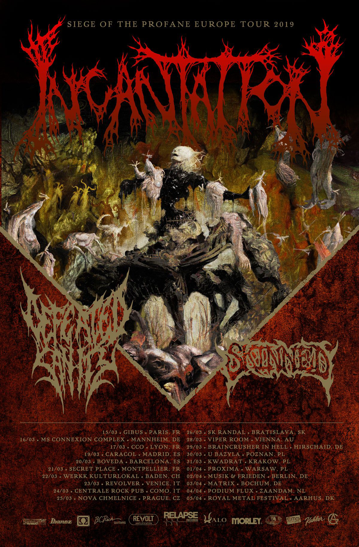 SKINNED  DEFEATED SANITY to tour Europe with INCANTATION in March  April.jpg