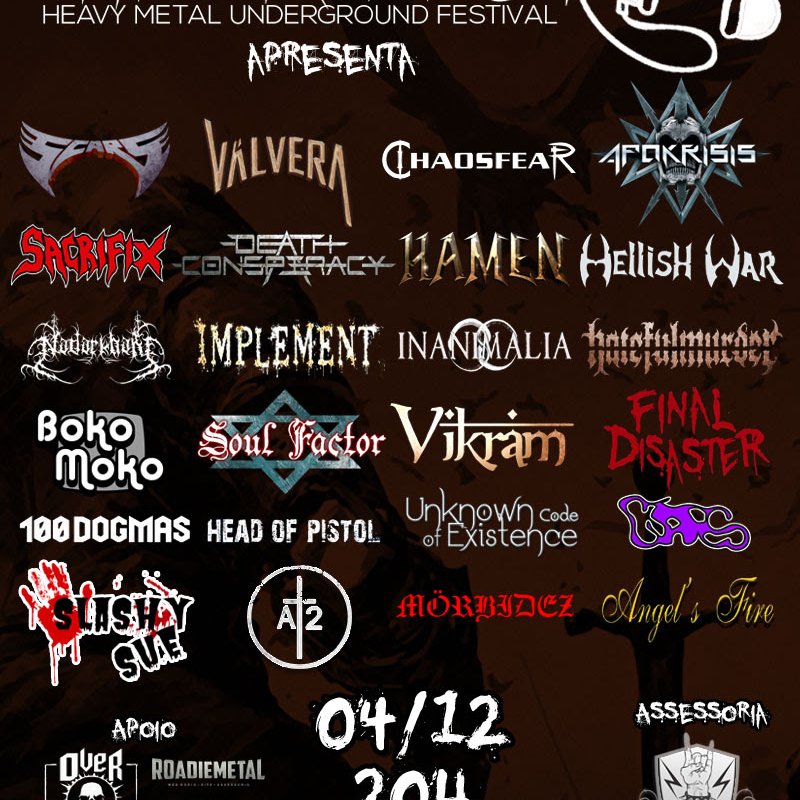 Atrações confirmadas para 1º Underground Metal Festival, Under Fest!