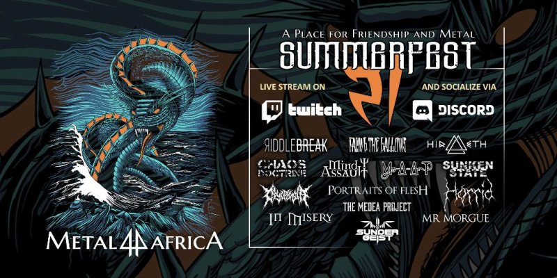 The Medea Project join the line-up for metal4africa SummerFest '21