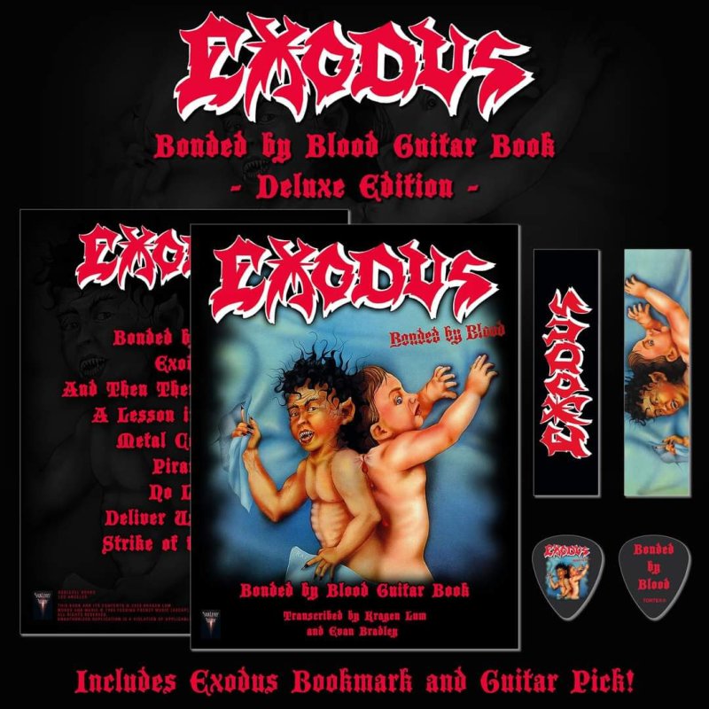 EXODUS "BONDED BY BLOOD" GUITAR BOOK NOW AVAILABLE FOR PRE-ORDER!