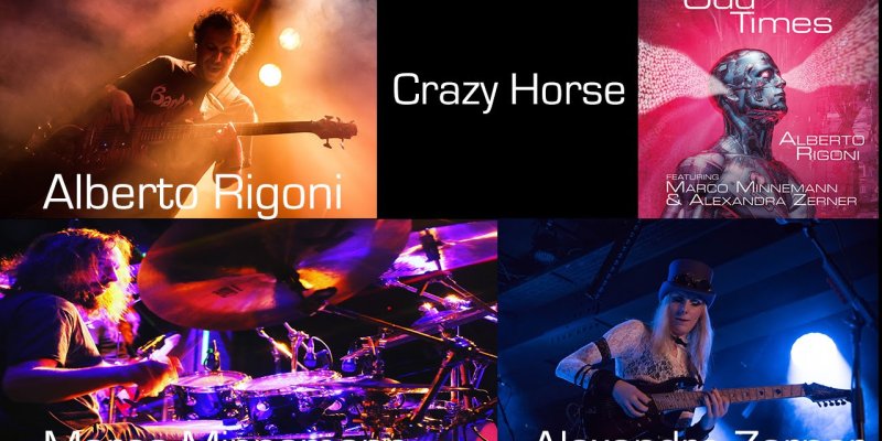 ALBERTO RIGONI Release "Crazy Horse" Lockdown Video, Feat. Legendary Drummer Marco Minnemann And Guitarist Alexandra Zerner!