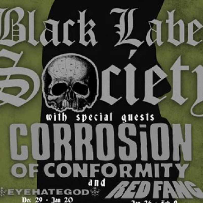 BLACK LABEL SOCIETY, CORROSION OF CONFORMITY, EYEHATEGOD, REDFANG AMERICAN TOUR 2017