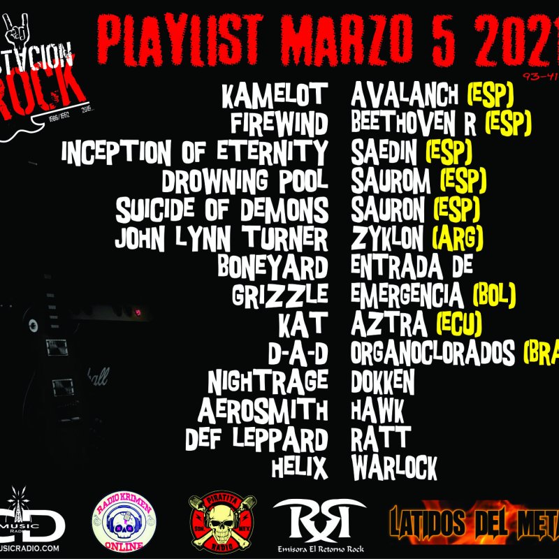 BONEYARD, INCEPTION OF ETERNITY and GRIZZLE Streaming At Estación Rock!